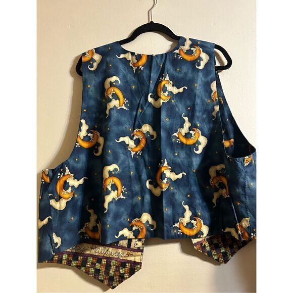 Vintage handmade  Halloween reversible vest size large - Picture 5 of 5
